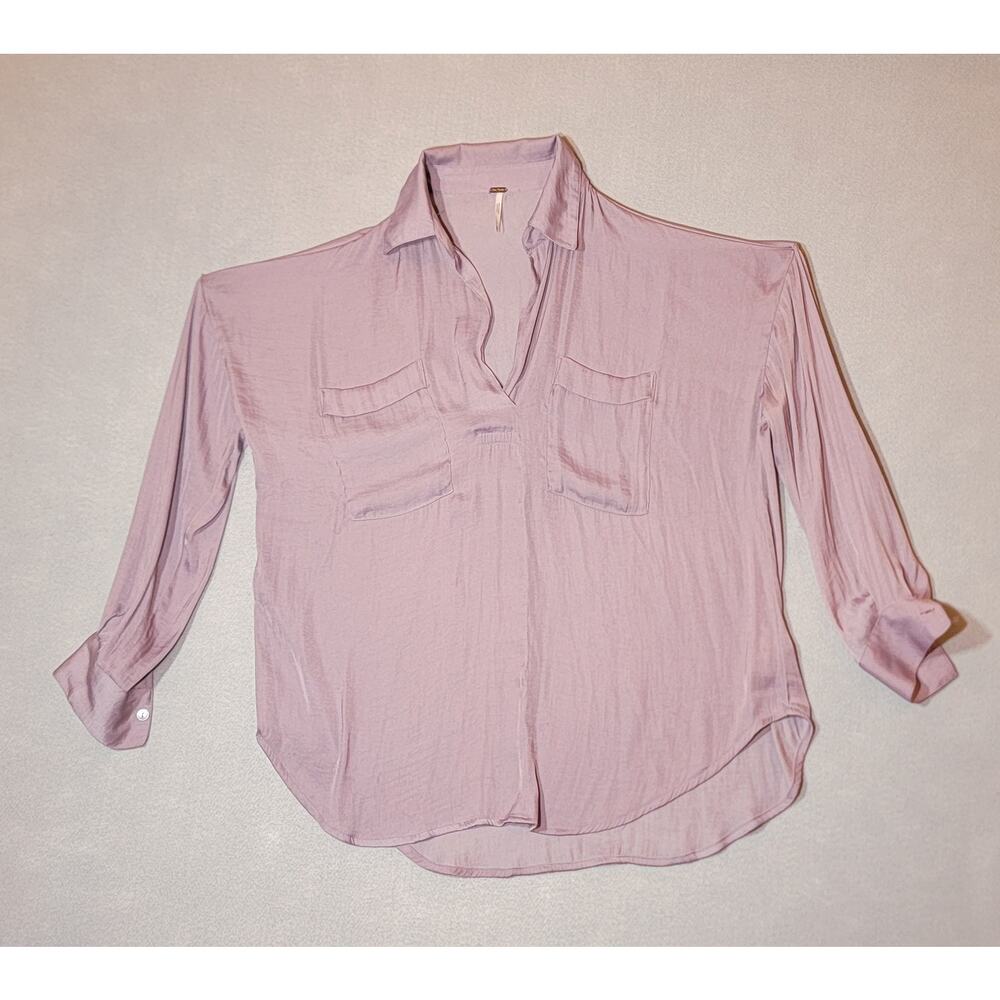 Free People Starry Dreams Pullover Lavender Top XS